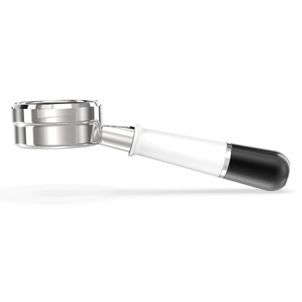 Pesado Stainless Steel Bottomless Hybrid Portafilter (Nuova Simonelli) - Black / Silver - Image 8