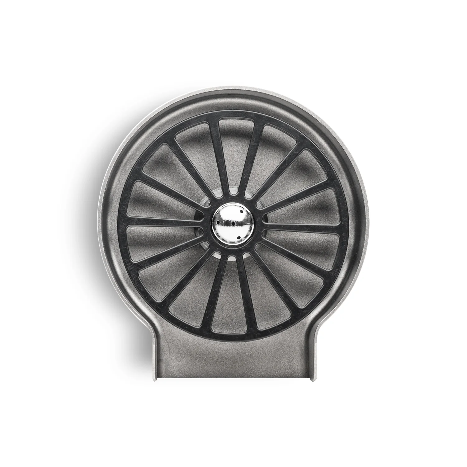 Espresso Parts 4" Round Sink Rinser With Wobble Plate - Black - Image 4