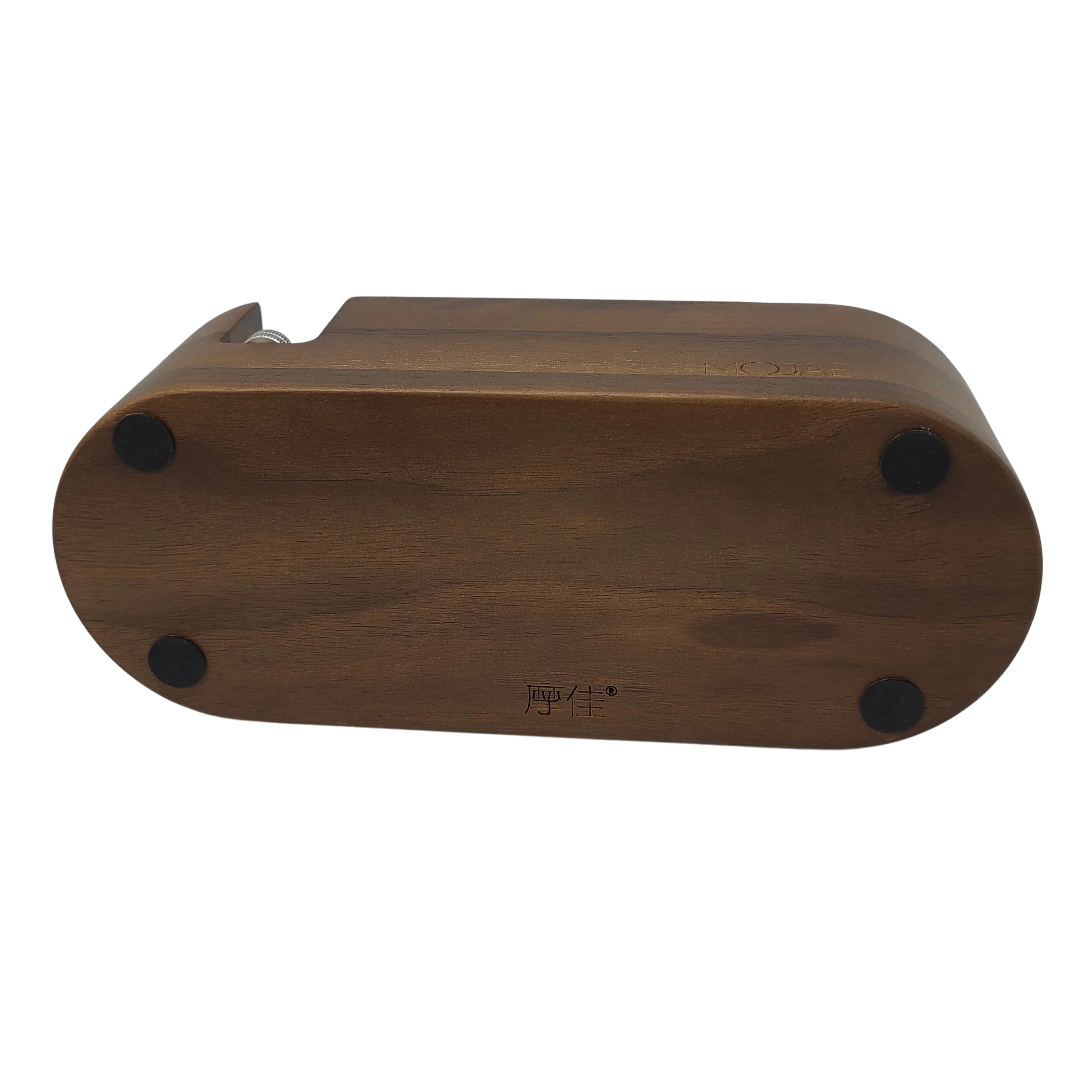 Mojae Walnut Tamping Station - 3 Slots - 58mm - Image 3
