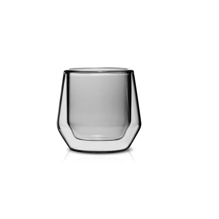 Hearth Double Wall 2.5oz (75ml) Glass - Set of 2 - Clear