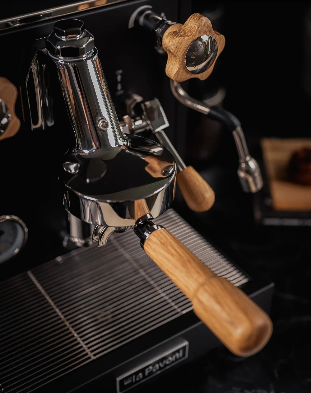 La Pavoni E61 Rotary Valve Wood Kit - Walnut - Image 4