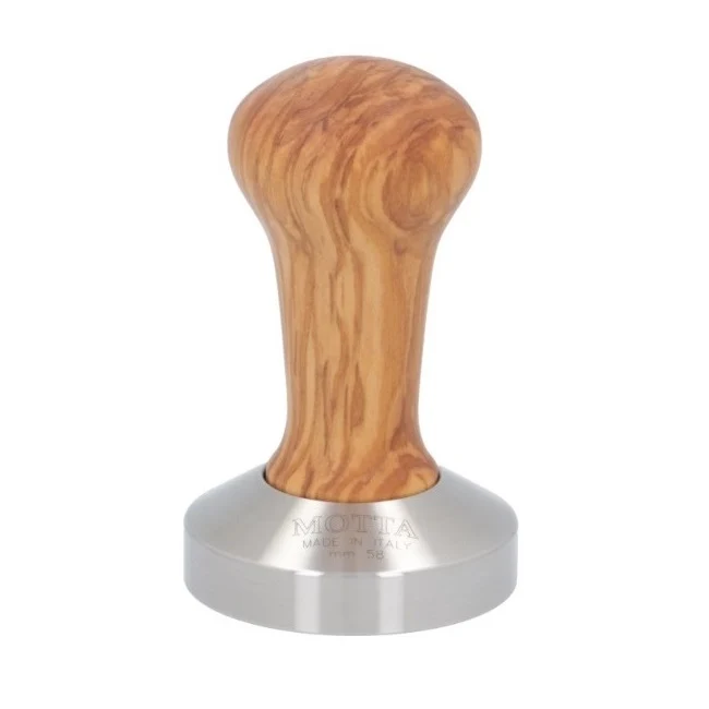 Motta Wooden Coffee Tamper - 51mm / Flat / Dark Wood - Image 3