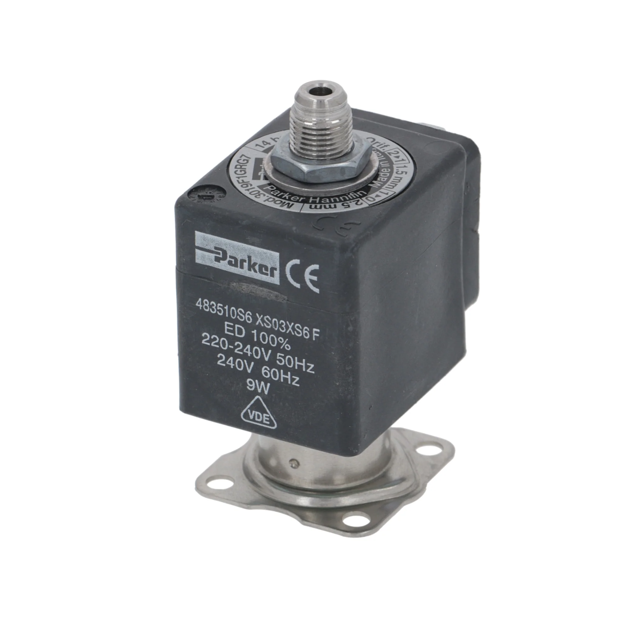 Parker Hannifin 220-240V 50/60HZ 9W Three-Way Parker Solenoid - Image 2